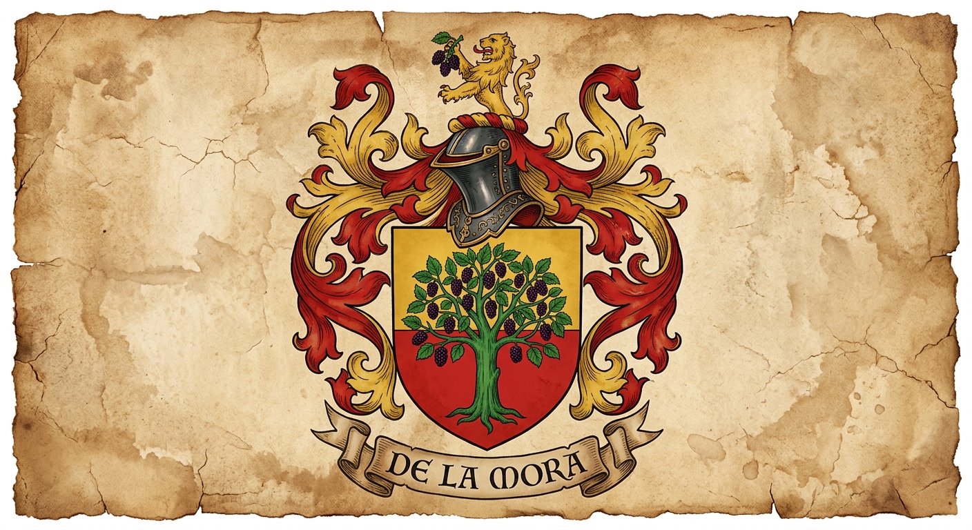 Escudo de armas atribuido al apellido De la Mora