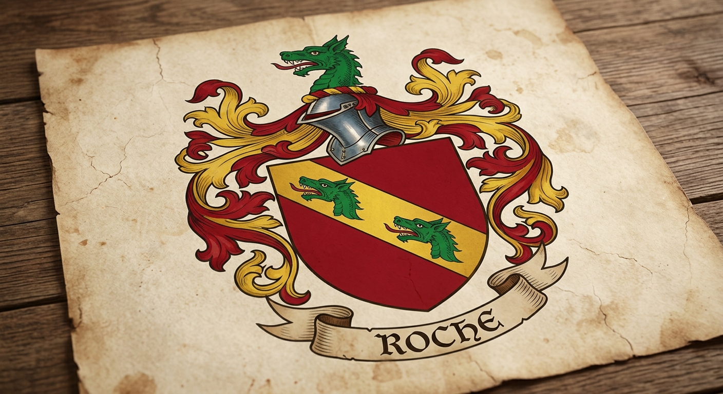 Escudo atribuido a una rama del apellido Roche